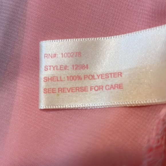 Last Kiss Denim & Sheer Button Down Sleeveless Long Flowy Blouse Top Pink Blue S - Picture 8 of 8